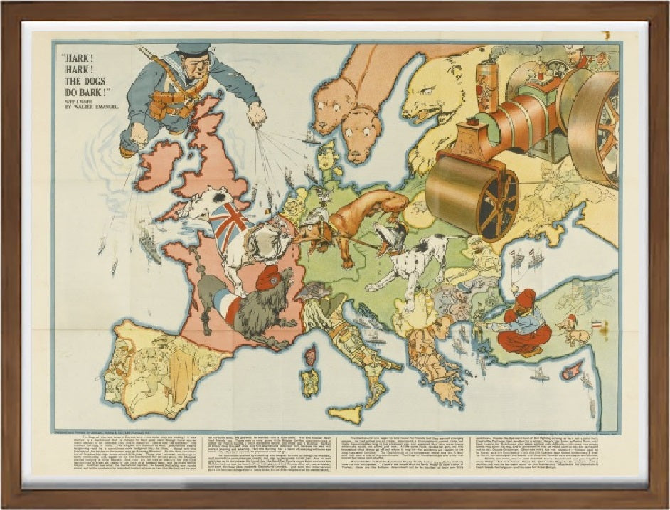 Cartolina satirica europea, 1914