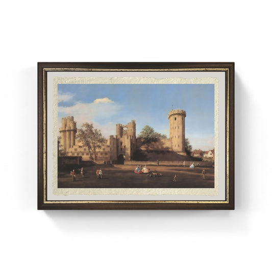 Castello di Warwick di Giovanni Antonio Canal detto Canaletto su carta Amalfi
