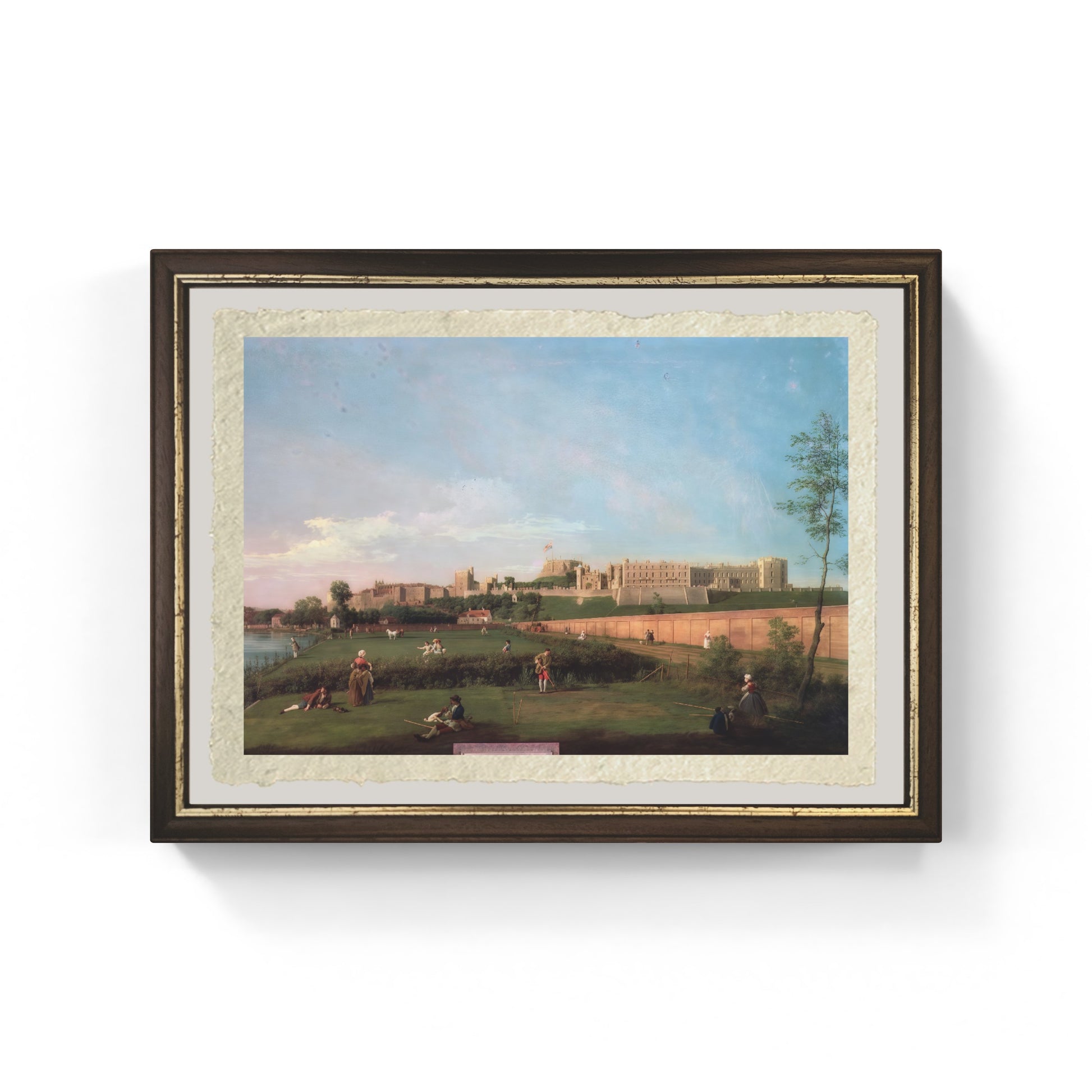 Castello di Windsor di Giovanni Antonio Canal detto Canaletto su carta Amalfi