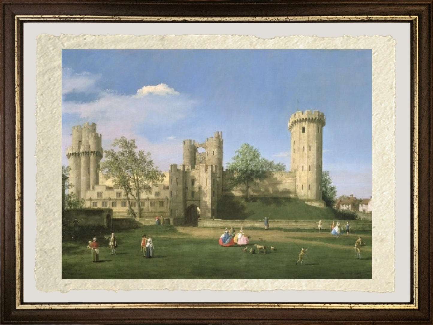 Castello di Warwick, fronte est dal cortile, 1752 - Giovanni Antonio Canal detto Canaletto