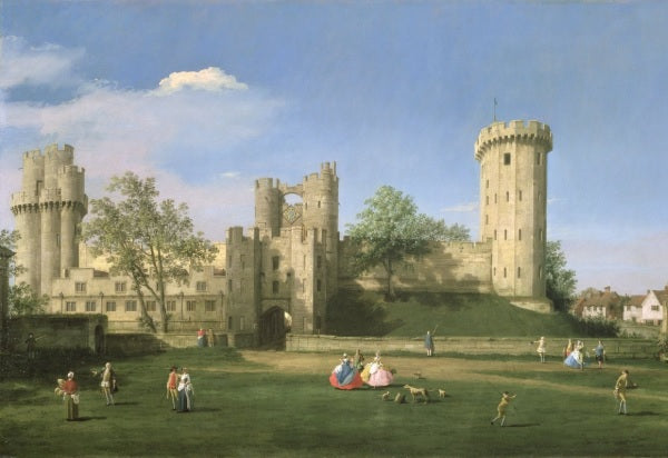 Castello di Warwick, fronte est dal cortile, 1752 - Giovanni Antonio Canal detto Canaletto