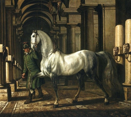 Knight leading a horse - Bernardo Bellotto