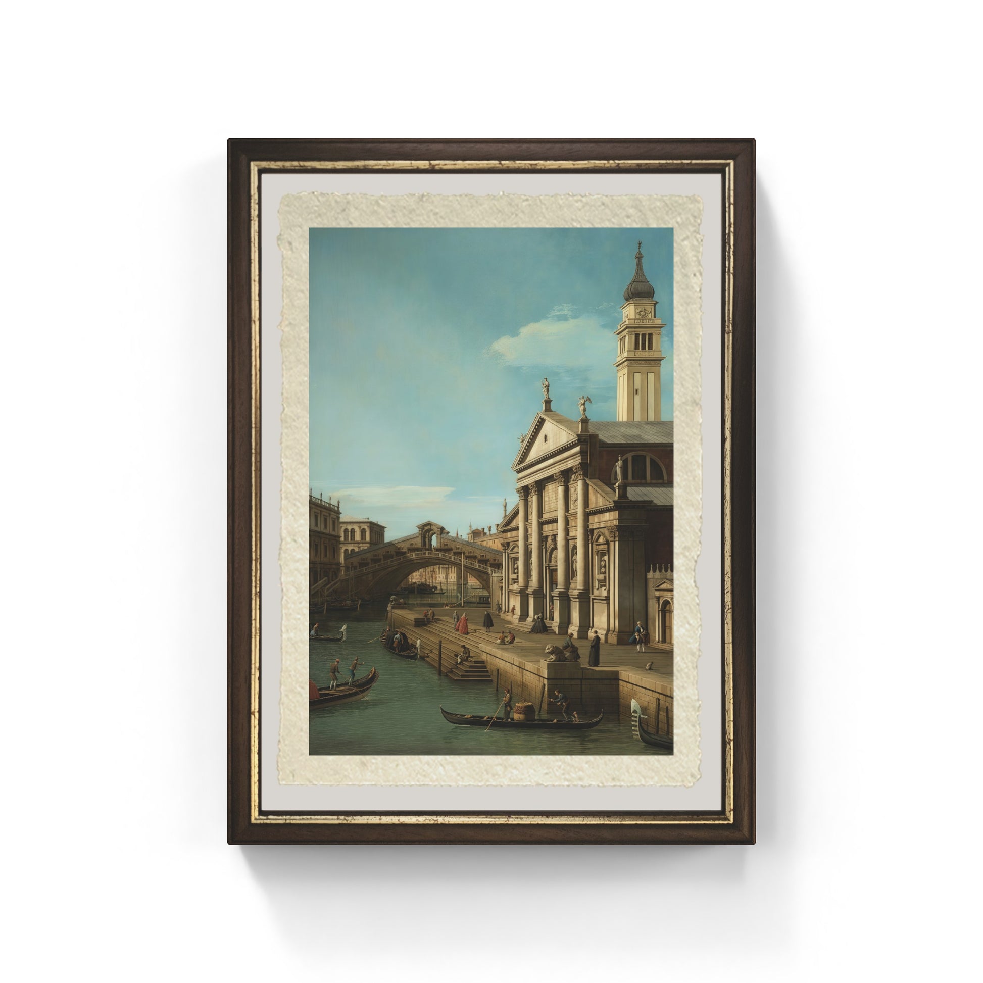 La Chiesa di S. Giorgio Maggiore di Giovanni Antonio Canal detto Canaletto su carta Amalfi