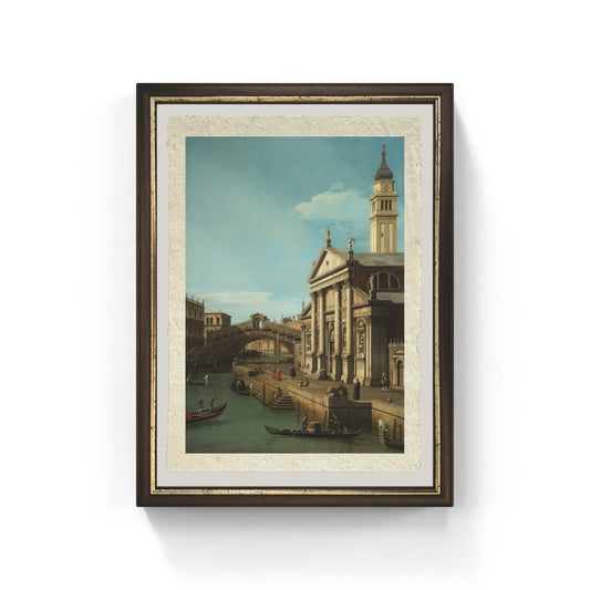 La Chiesa di S. Giorgio Maggiore di Giovanni Antonio Canal detto Canaletto su carta Amalfi