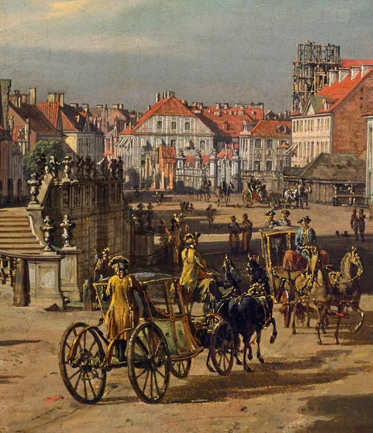 Church of the Holy Cross in Warsaw (detail) - Bernardo Bellotto