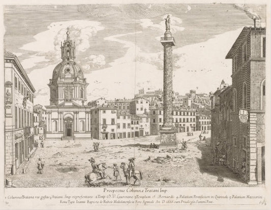 View of Rome with St. Peter's and Castel Sant' Angelo in the Distance, 1685 - Gaspare Vanvitelli - Gaspar van Wittel