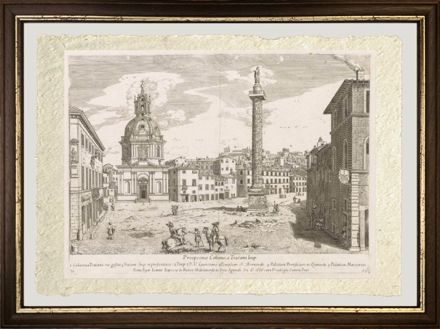 View of Rome with St. Peter's and Castel Sant' Angelo in the Distance, 1685 - Gaspare Vanvitelli - Gaspar van Wittel