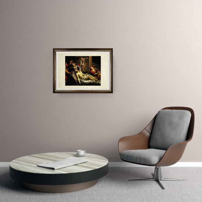 Compianto sul Cristo morto - Correggio - Antonio Allegri su pregiata carta Amalfi