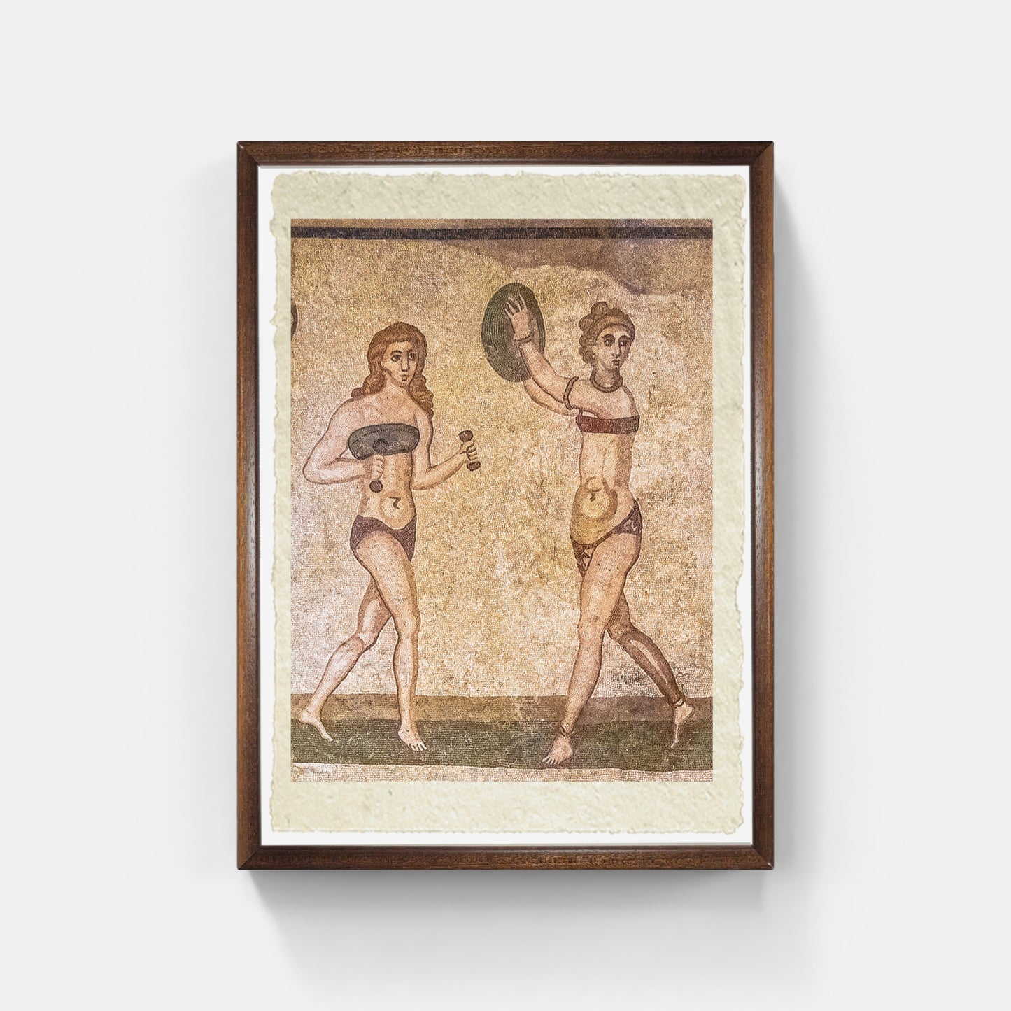 Women in bikinis, detail from Roman Villa del Casale