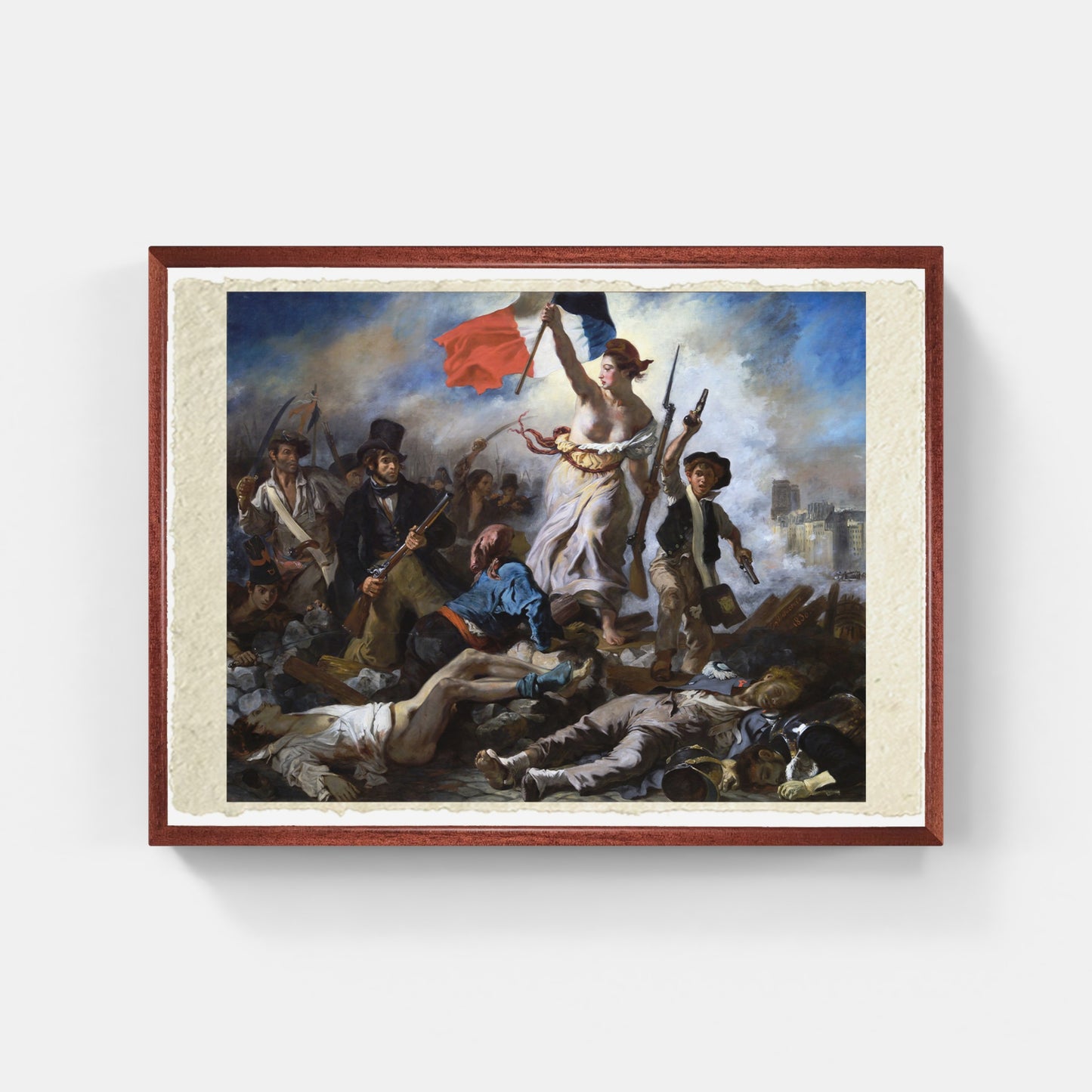 La Libertà che guida il popolo di Eugène Delacroix (1830)