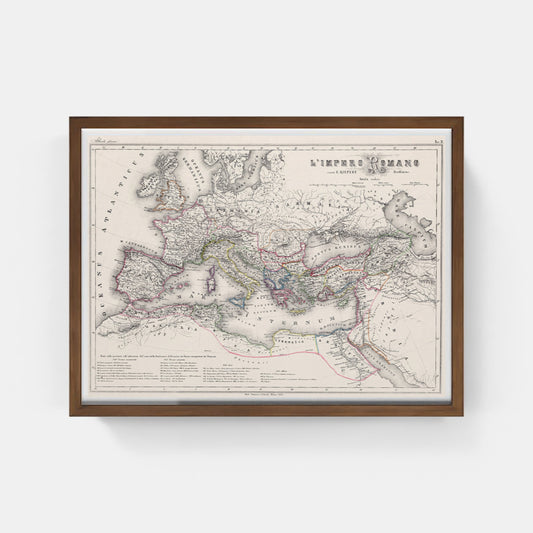 Roman Empire maximum expansion of Vallardi and Kiepert 