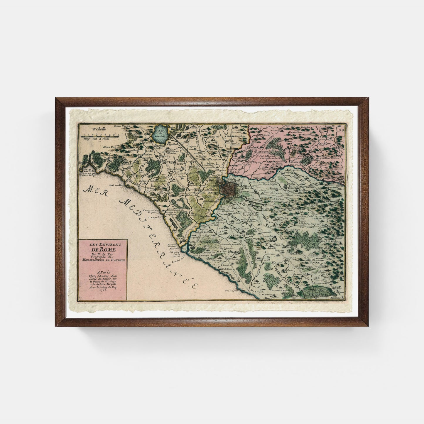 The surroundings of Rome - Le Dauphine 1705 