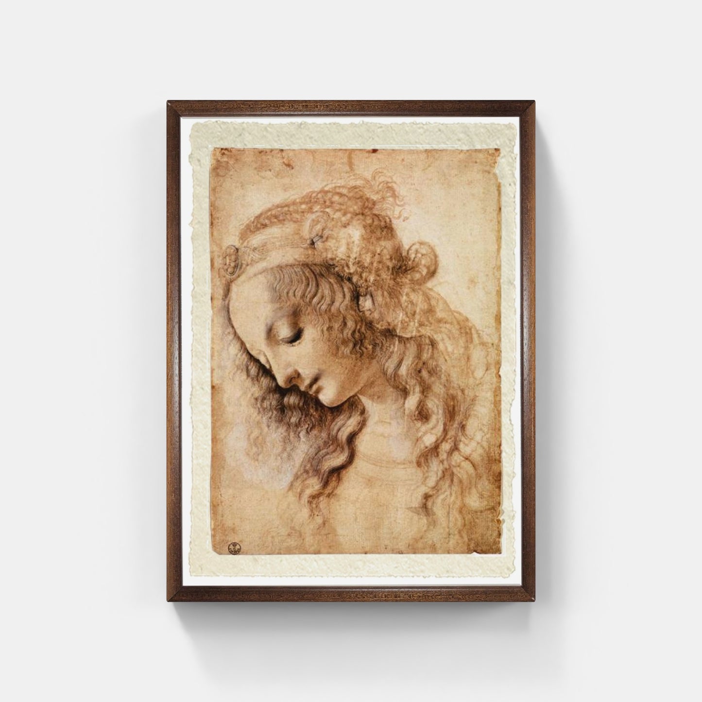 Head of a Woman - La Scapigliata - by Leonardo Da Vinci