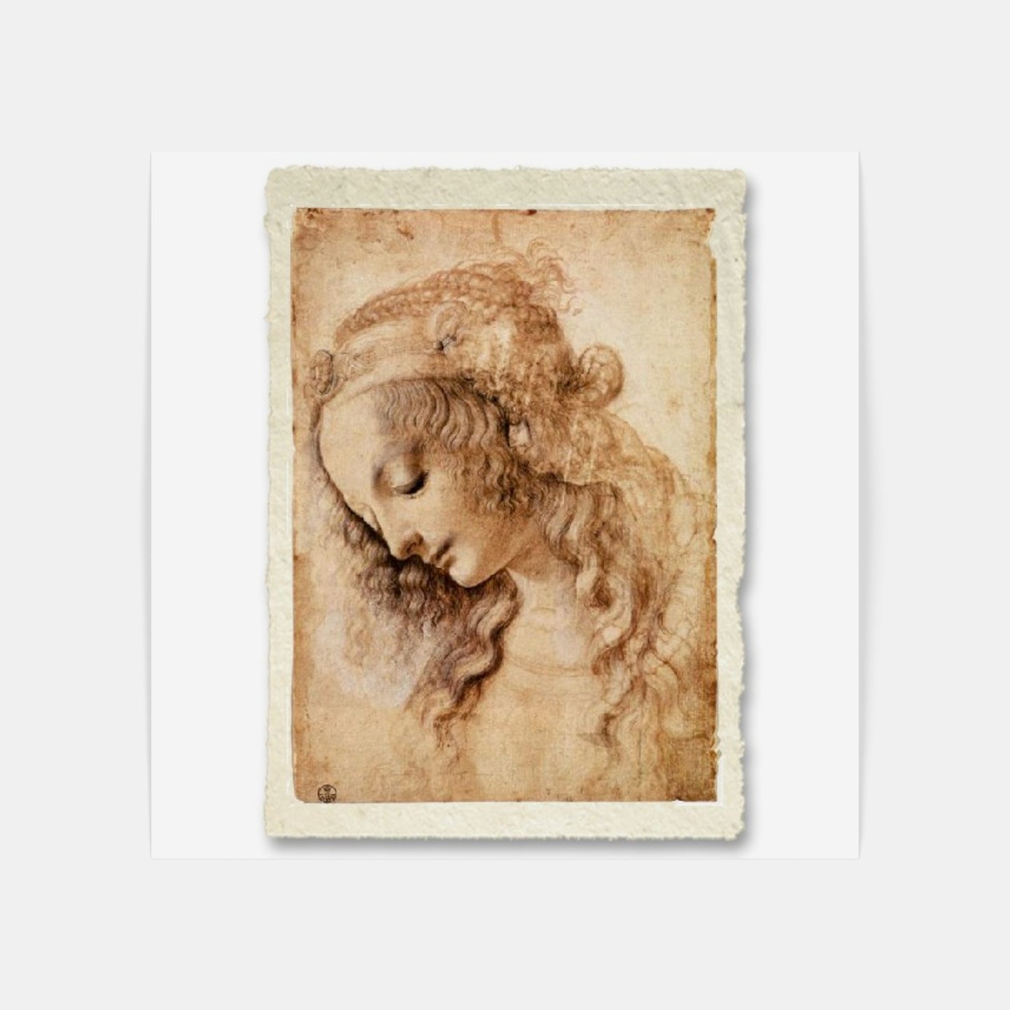 Head of a Woman - La Scapigliata - by Leonardo Da Vinci