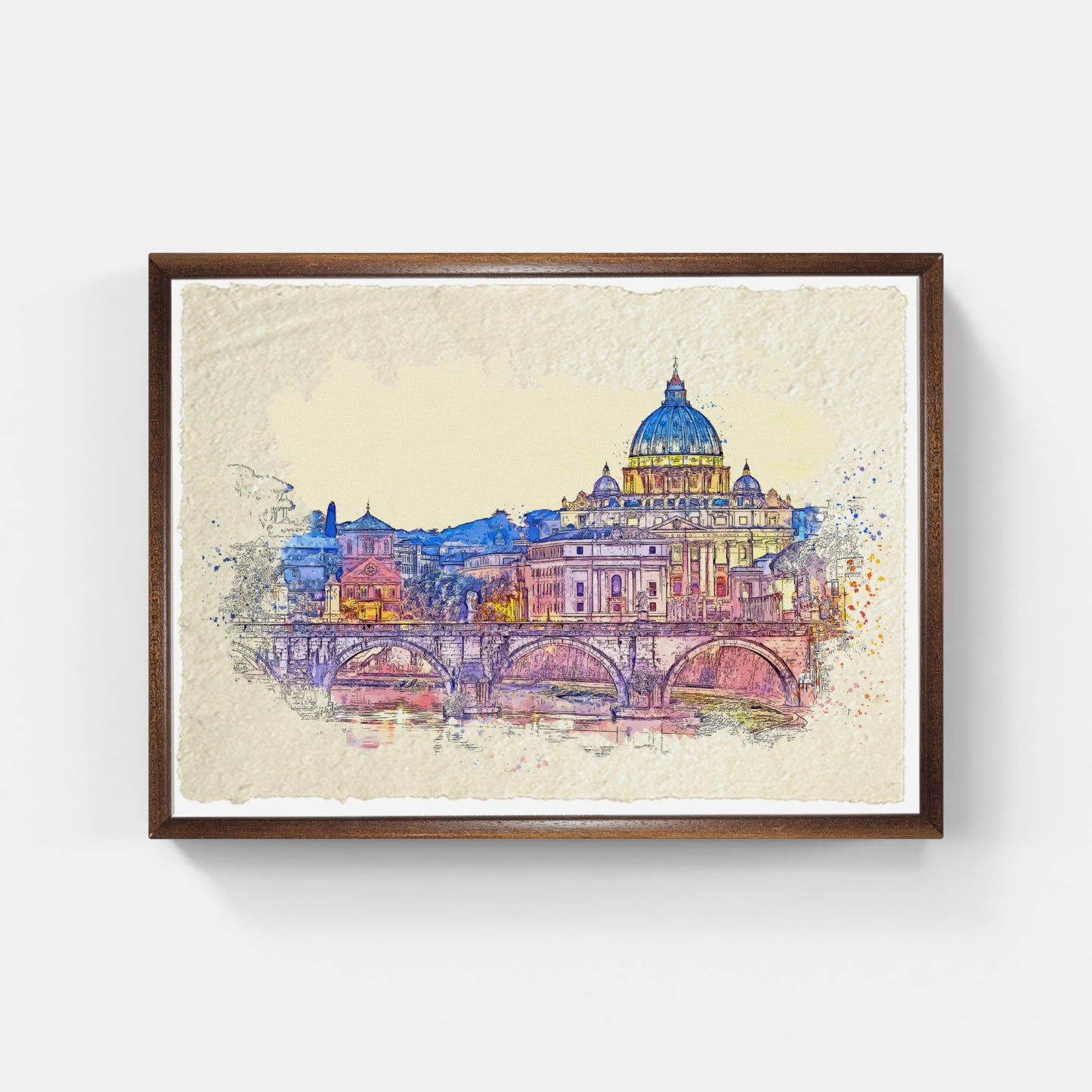 Basilica di San Pietro. Acquarello
