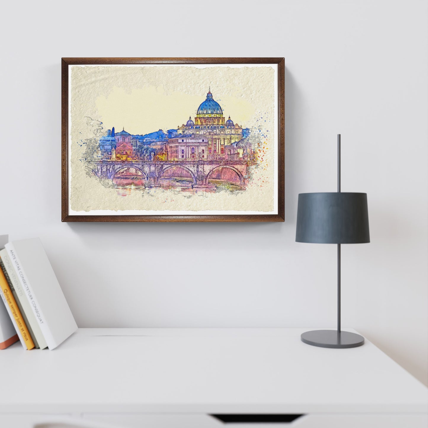 Basilica di San Pietro. Acquarello