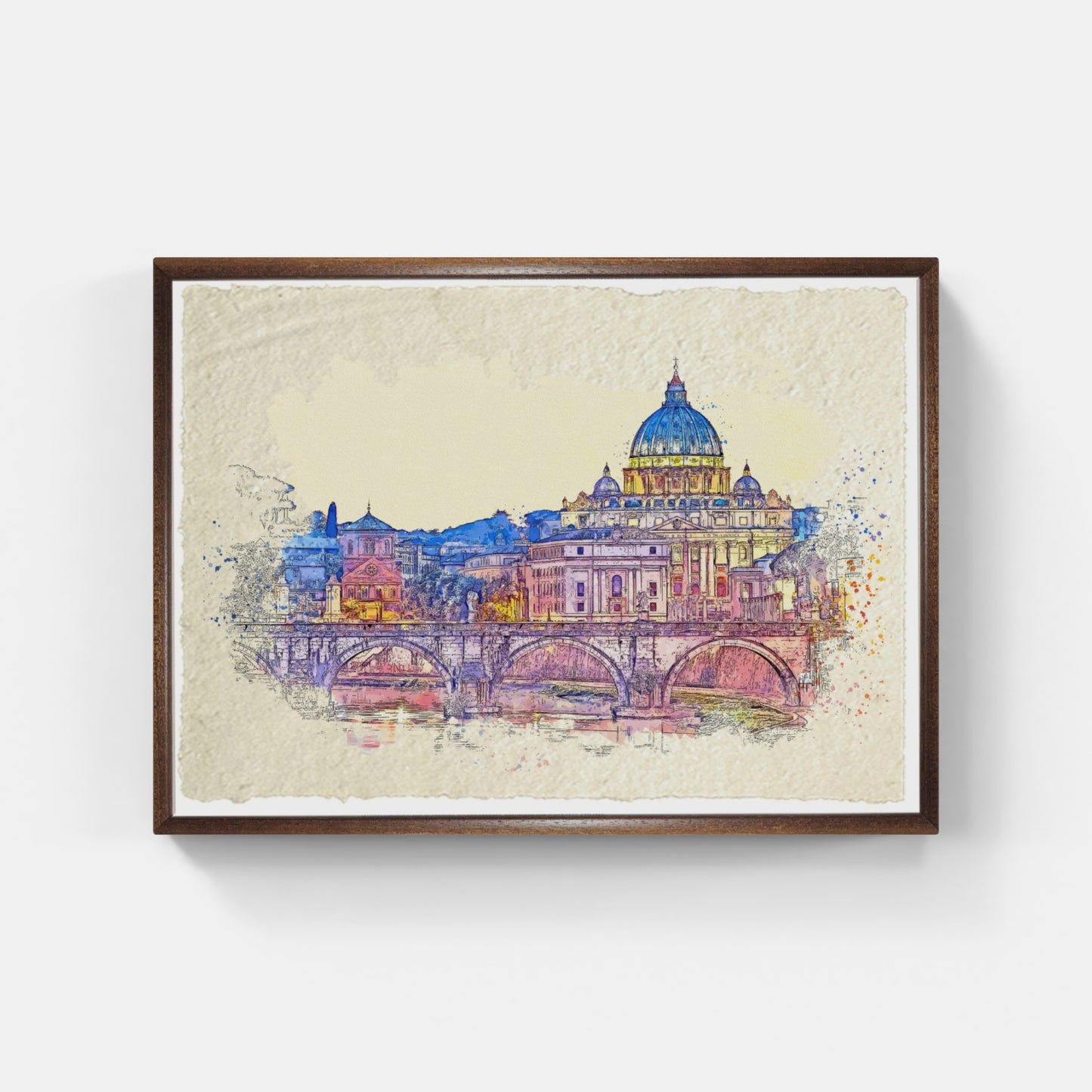 Basilica di San Pietro. Acquarello