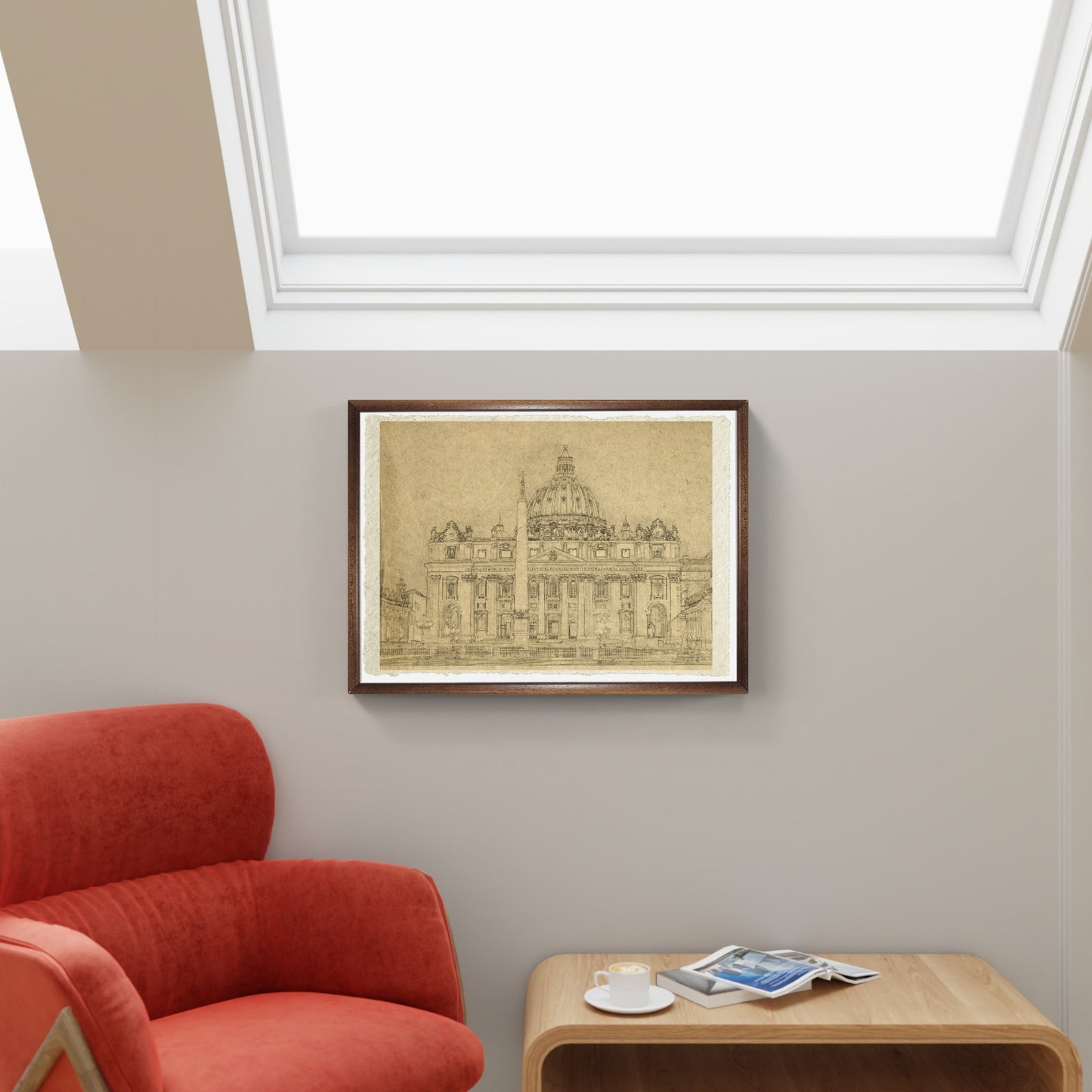 Disegno frontale di San Pietro