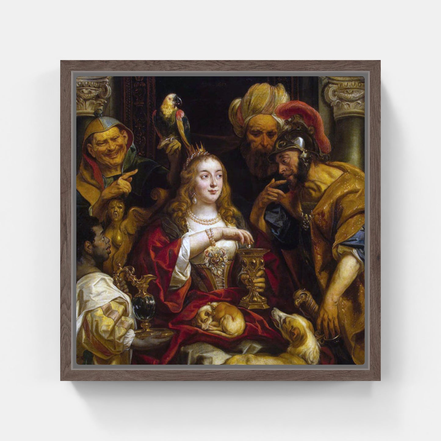 Cleopatra scioglie la perla di Jacob Jordaens