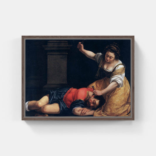 Jael and Sisera, Artemisia Gentileschi. Amalfi map reproduction
