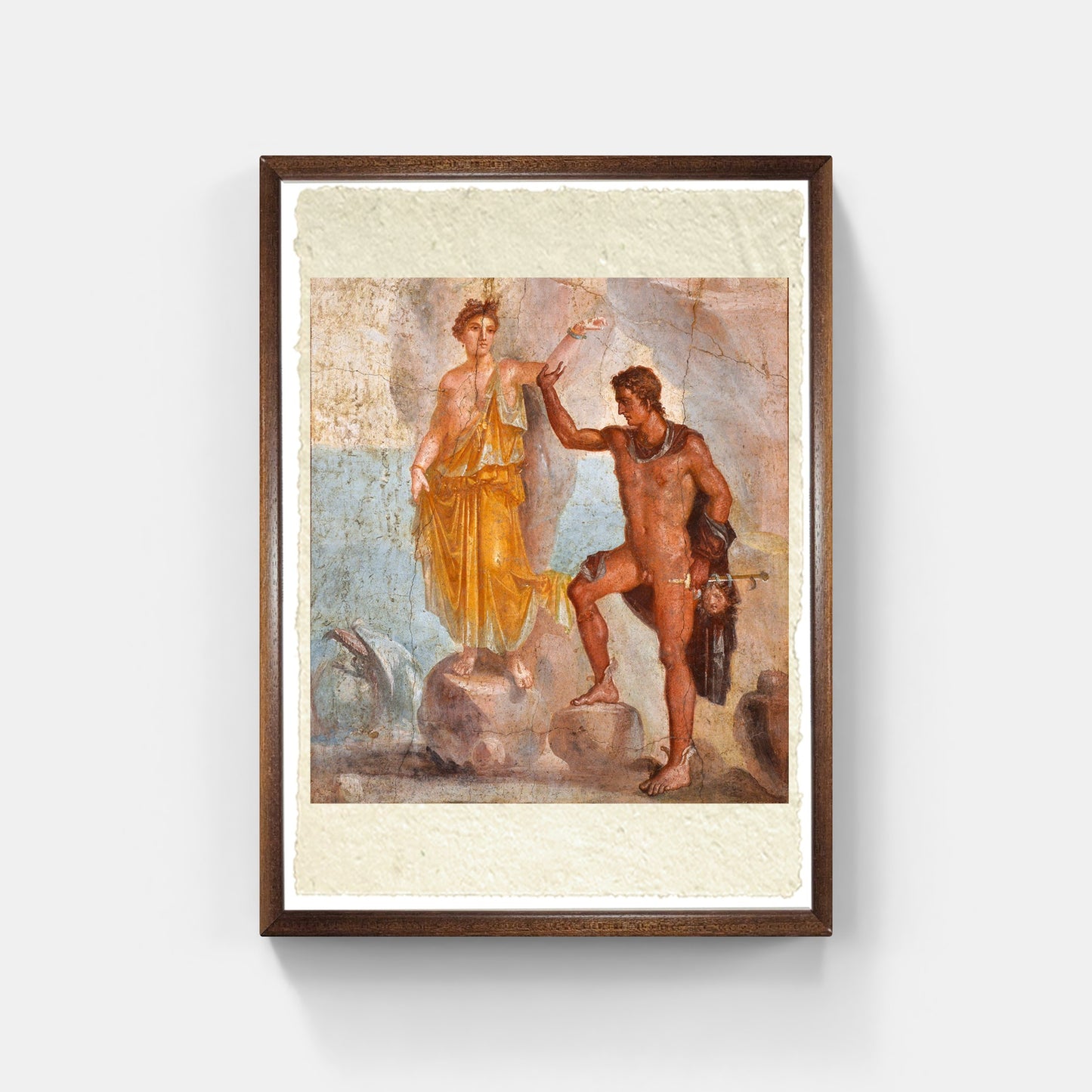 Pompeii. Fresco of Perseus freeing Andromeda