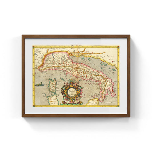 Mappa tolemaica d'Italia di Gerard Mercator
