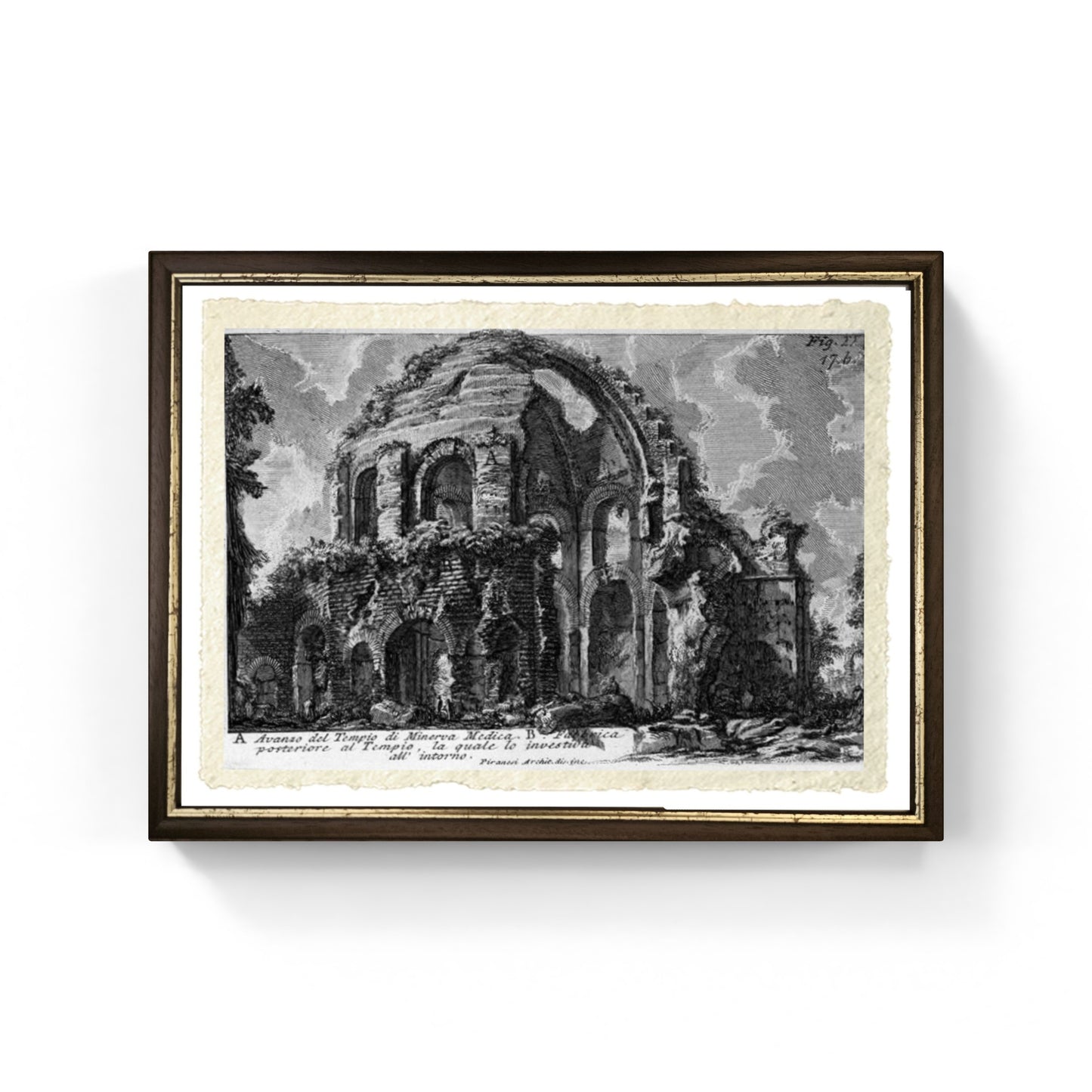 Tempio di Minerva, riproduzione di Giovanni Battista Piranesi