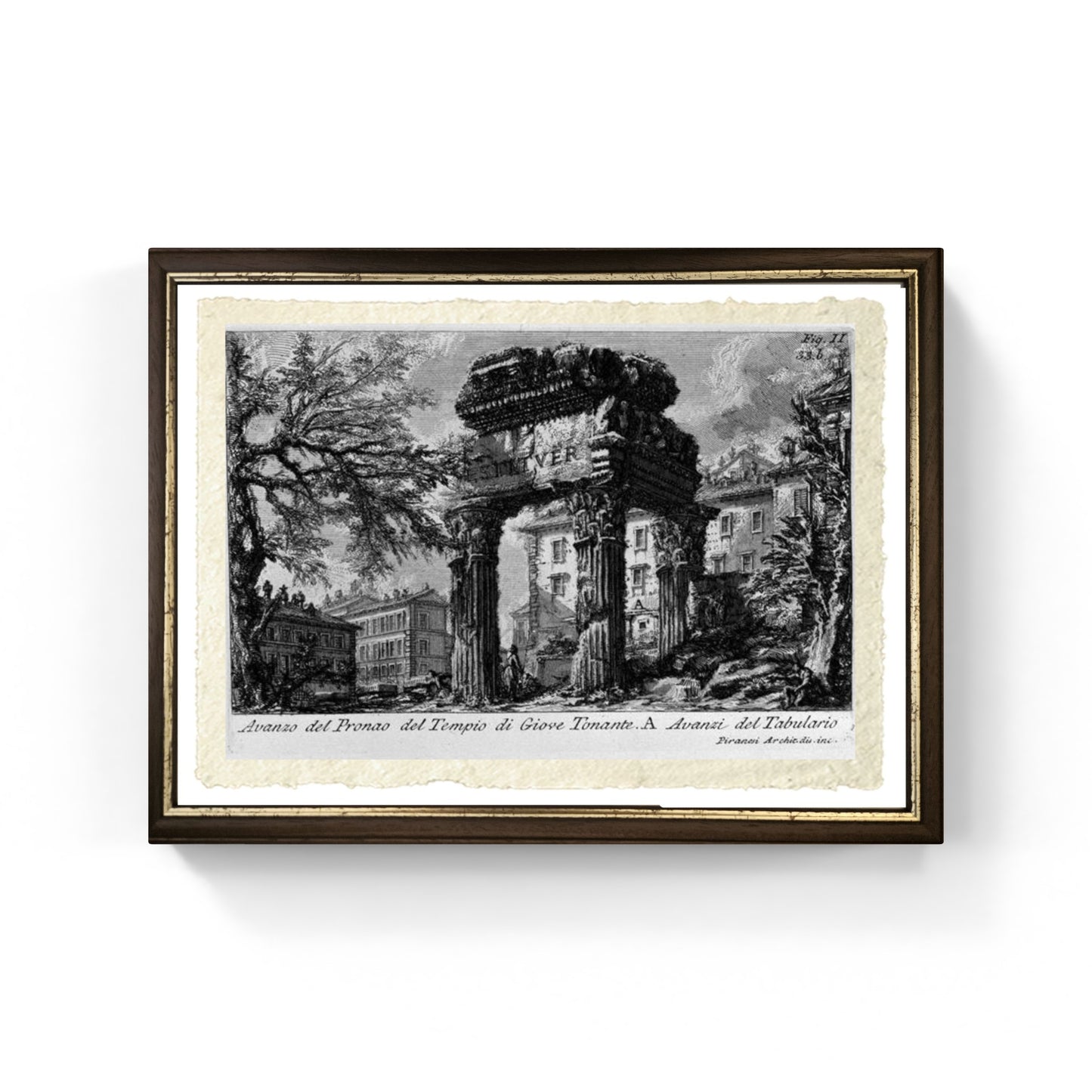 Tempio di Giove Tonante, riproduzione di Giovanni Battista Piranesi