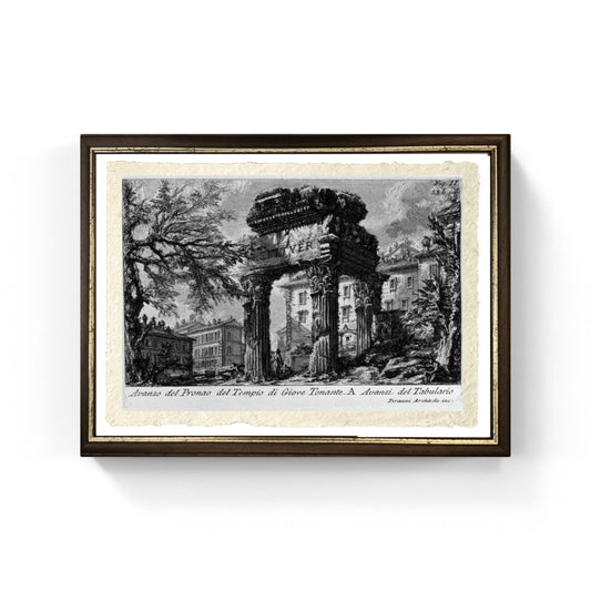 Tempio di Giove Tonante, riproduzione di Giovanni Battista Piranesi