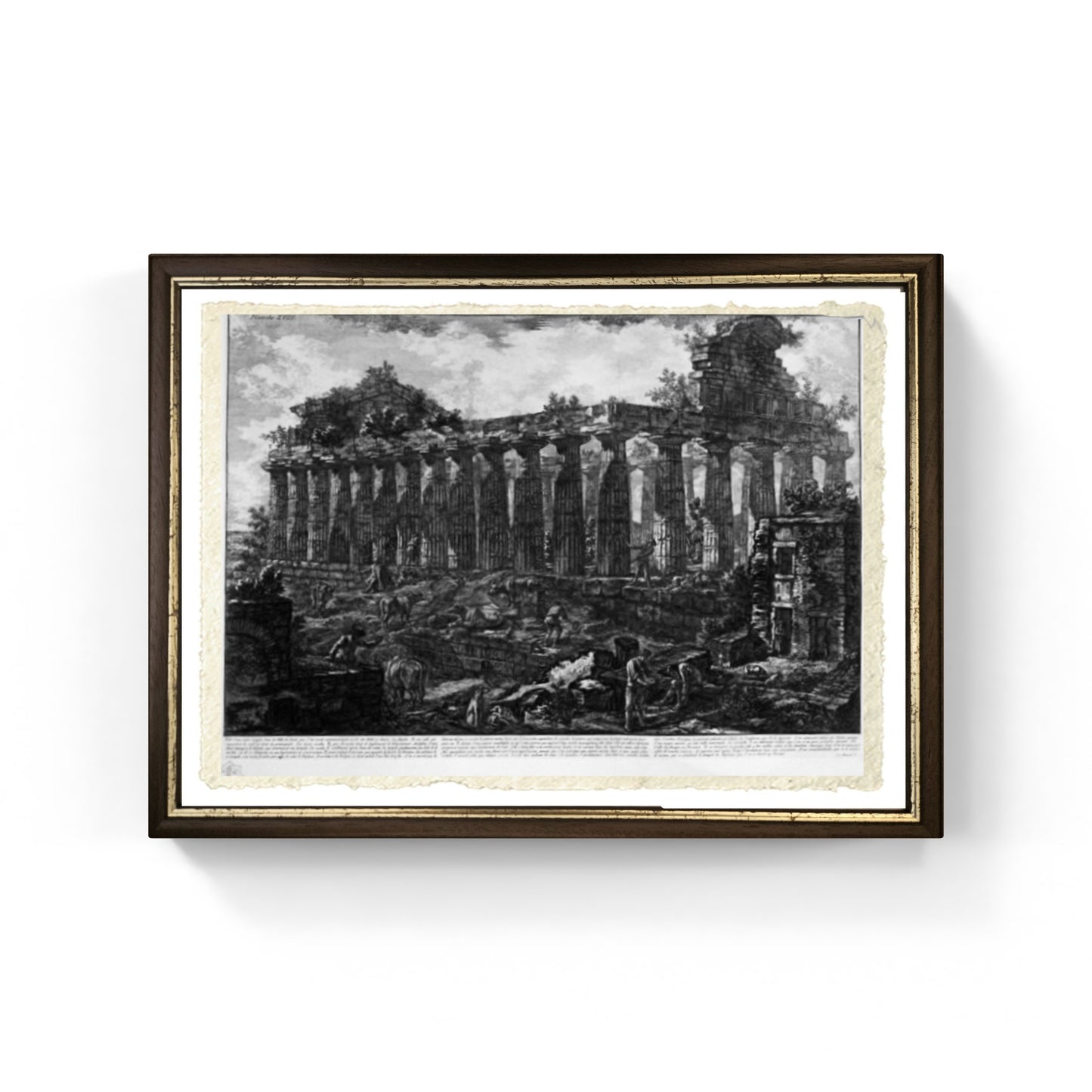 Tempio della città di Paestum, riproduzione di Giovanni Battista Piranesi