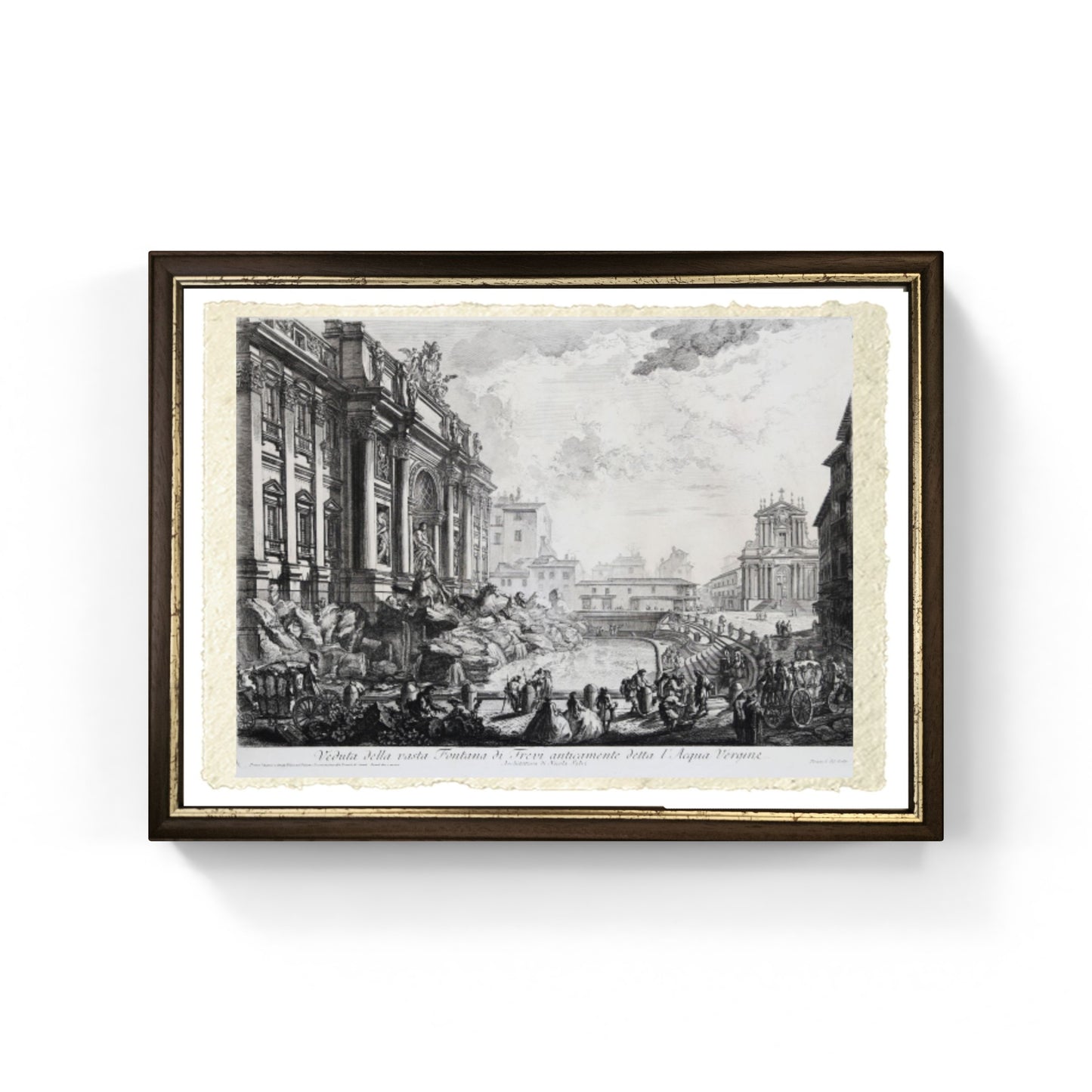 Fontana di Trevi, riproduzione di Giovanni Battista Piranesi
