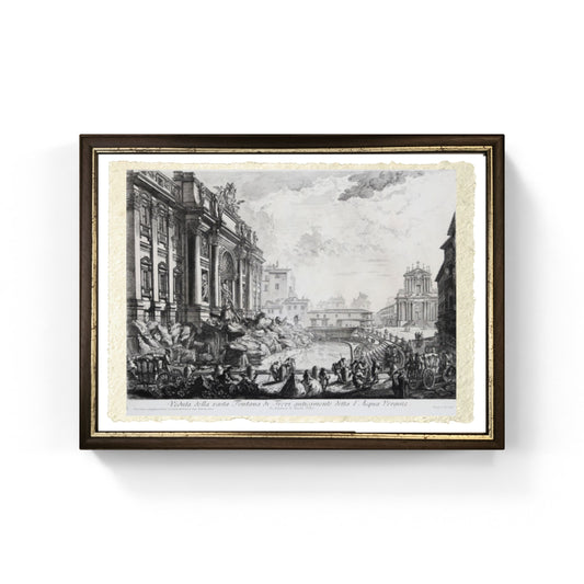 Fontana di Trevi, riproduzione di Giovanni Battista Piranesi
