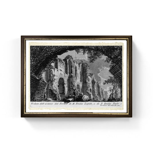 Portico di Lepido e Paolo, riproduzione di Giovanni Battista Piranesi