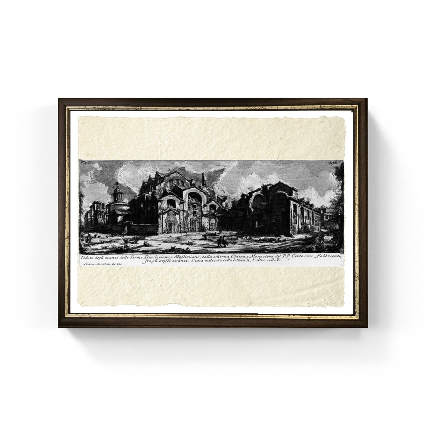 Terme di Diocleziano e Massimiano, riproduzione di Giovanni Battista Piranesi