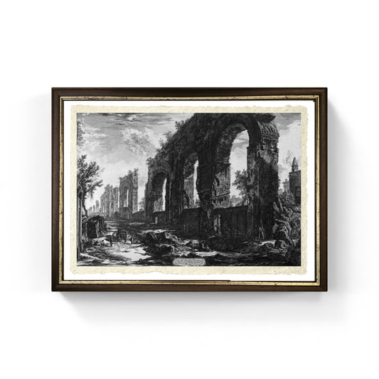 Rovine degli aquedotti Neroniani, riproduzione di Giovanni Battista Piranesi