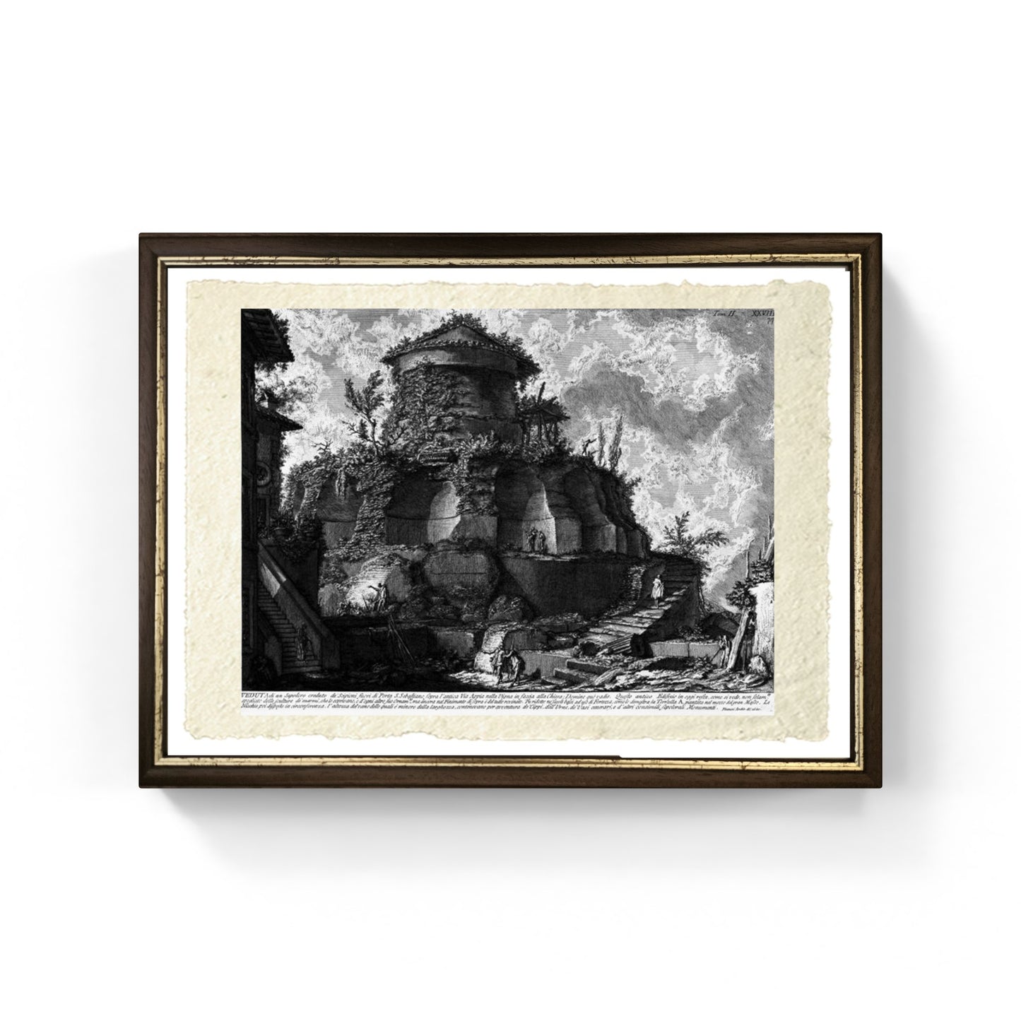 Sepolcro degli Scipioni, riproduzione di Giovanni Battista Piranesi