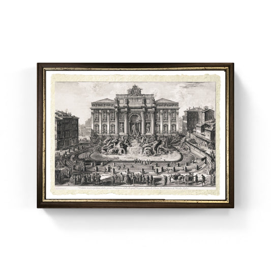 Fontana di Trevi , riproduzione di Giovanni Battista Piranesi