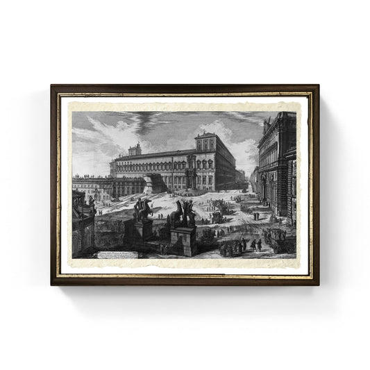 Piazza di Monte Cavallo, riproduzione di Giovanni Battista Piranesi