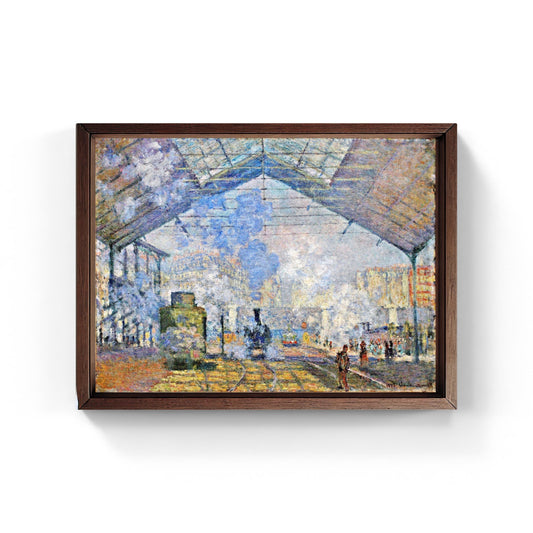 The Gare St Lazare, painting by Claude Monet