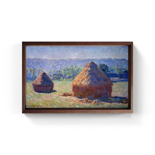 Haystacks, painting by Claude Monet