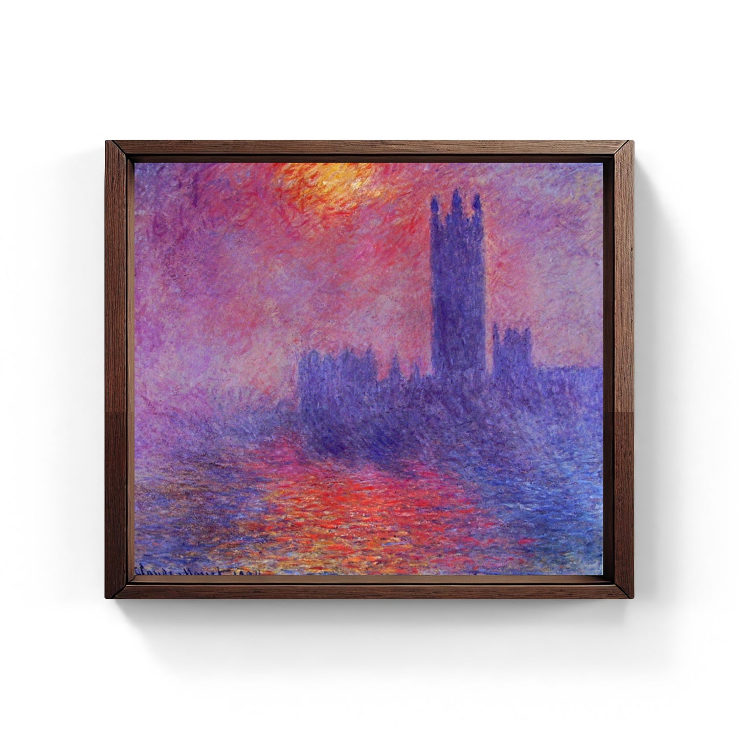 Il parlamento di Londra, quadro di Claude Monet