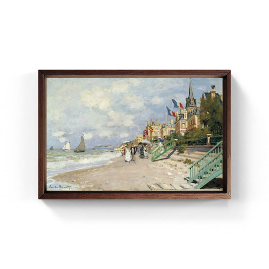 The Beach at Trouville, painting by Claude Monet