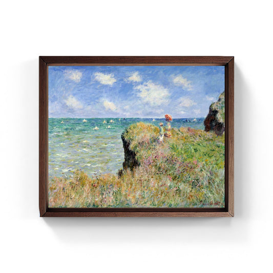 La passeggiata sulla scogliera a Pourville, quadro di Claude Monet