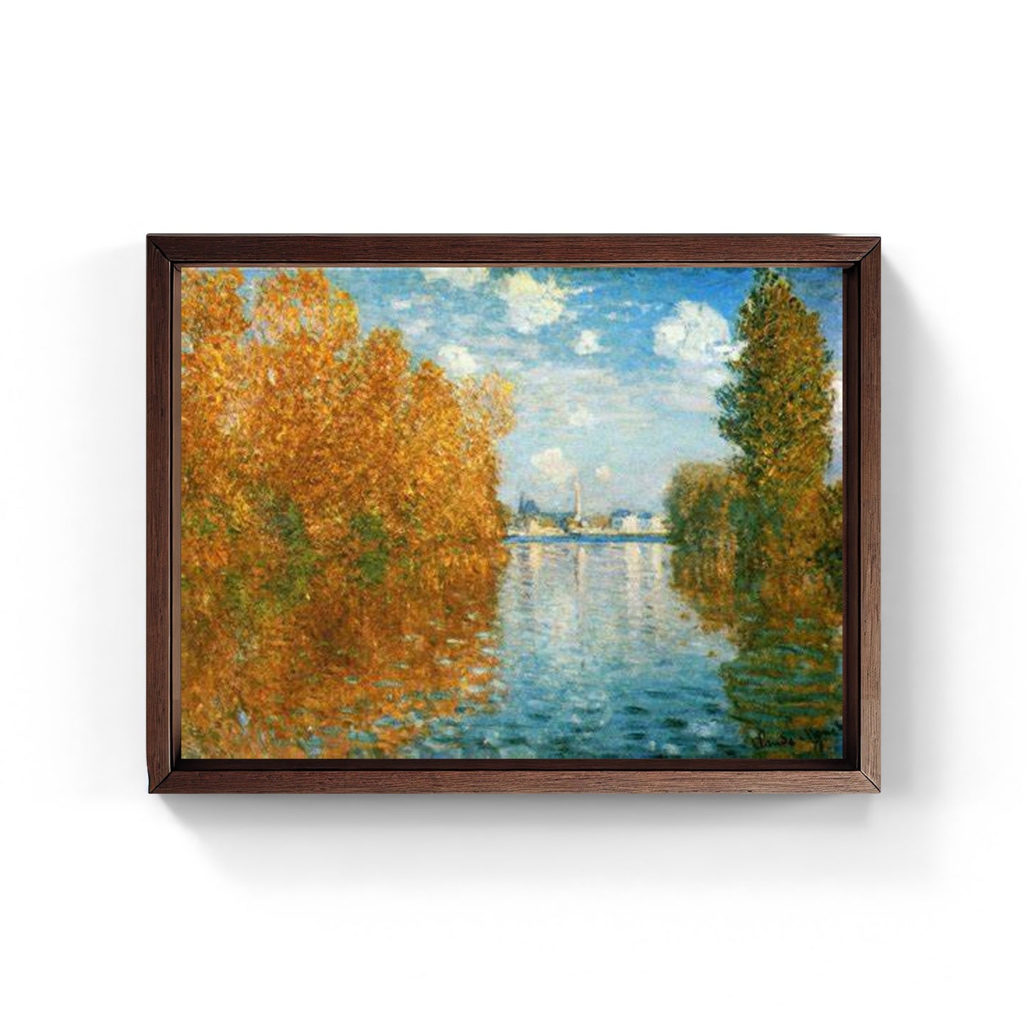 Autumn effect at Argenteil, painting by Claude Monet