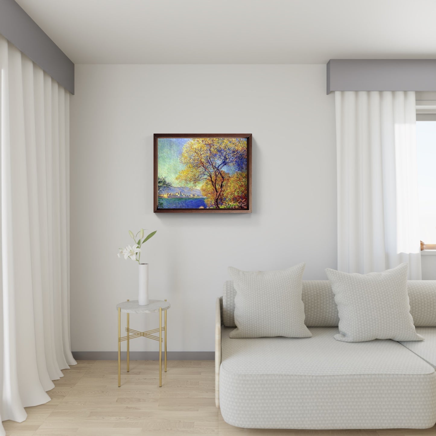 Antibes, mattino, quadro di Claude Monet