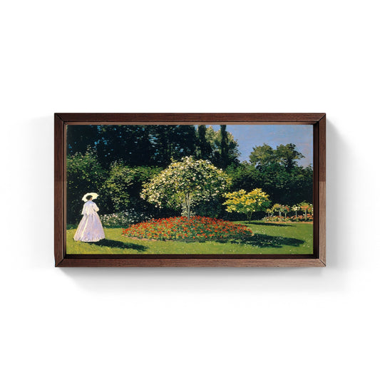La signora in giardino, quadro di Claude Monet