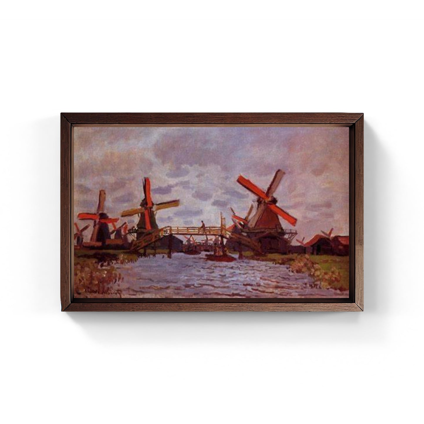 Mulini a vento vicino a Zaandan, quadro di Claude Monet