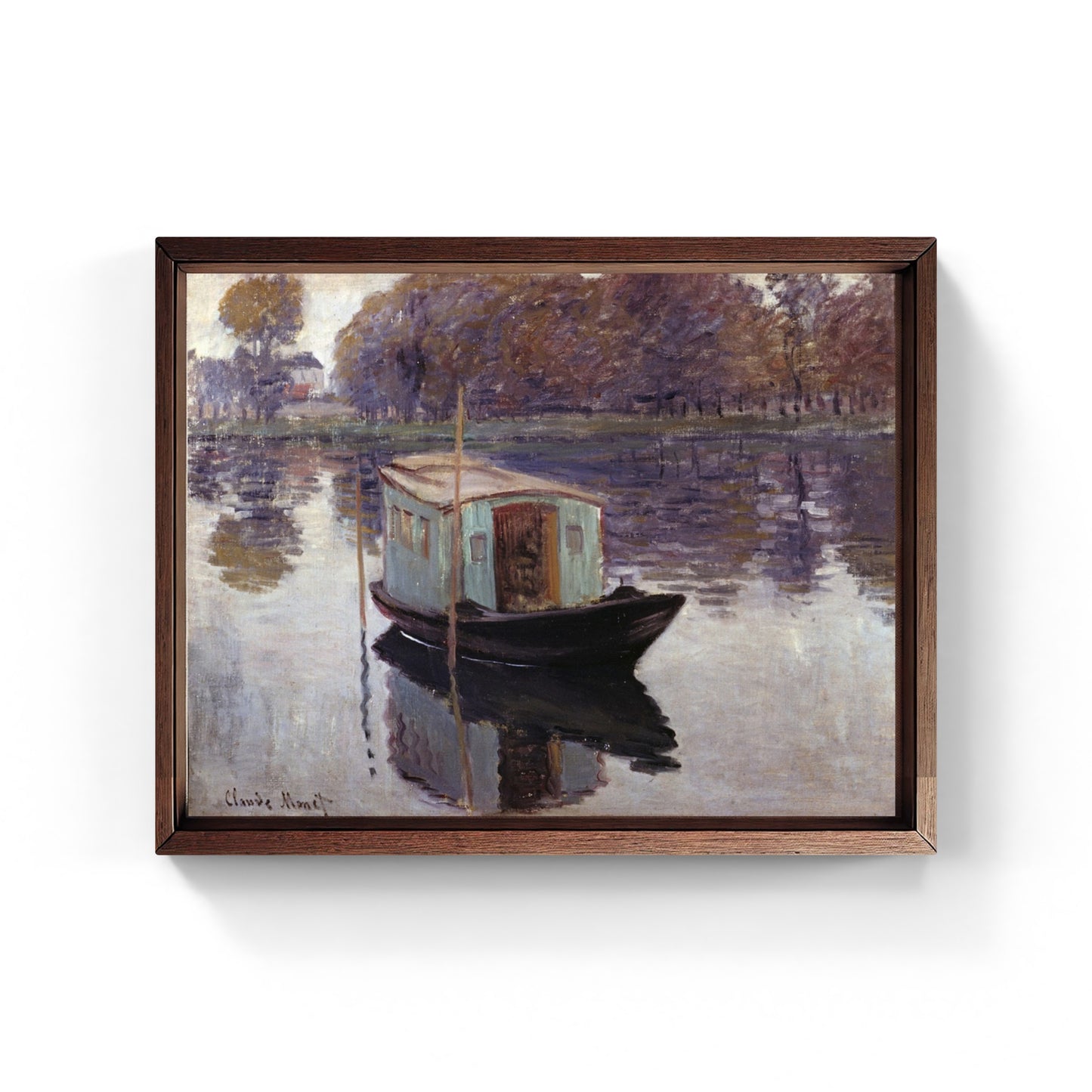La barca-atelier, quadro di Claude Monet