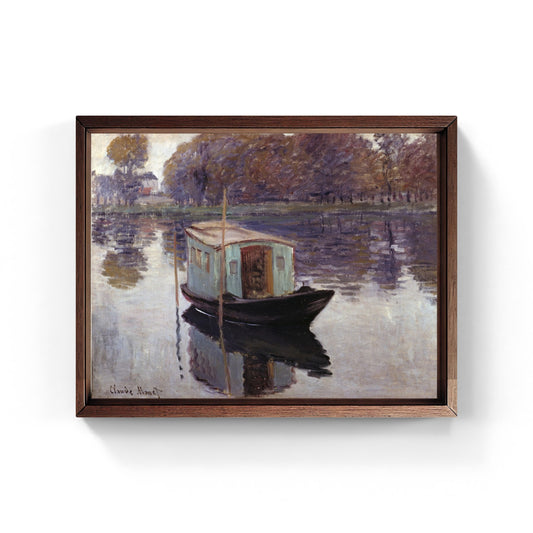 La barca-atelier, quadro di Claude Monet