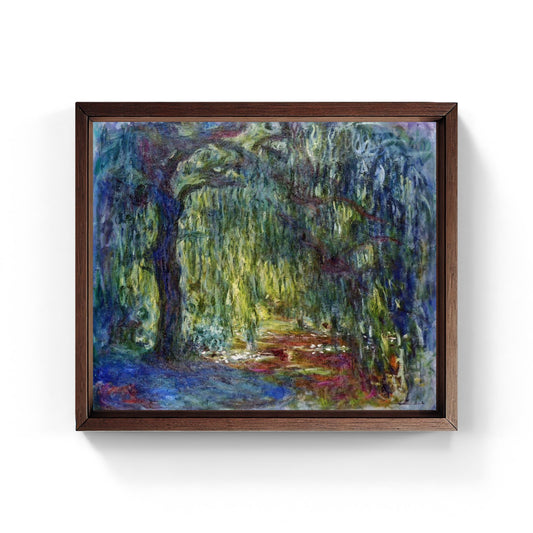 Weeping willow, painting by Claude Monet